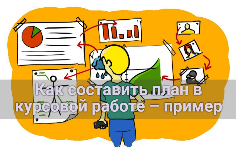 Как составить план в курсовой работе – пример