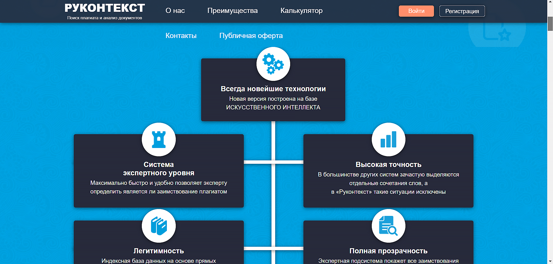 Интерфейс программы Руконтекст