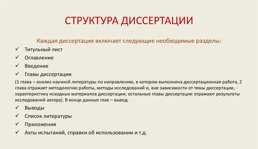 структура диссертации