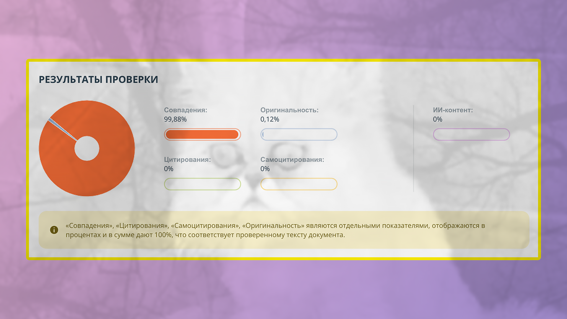 совпадения в отчёте на плагиат