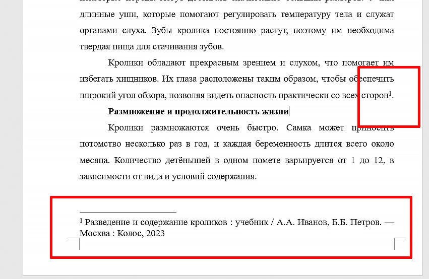 как сделать сноску в дипломе