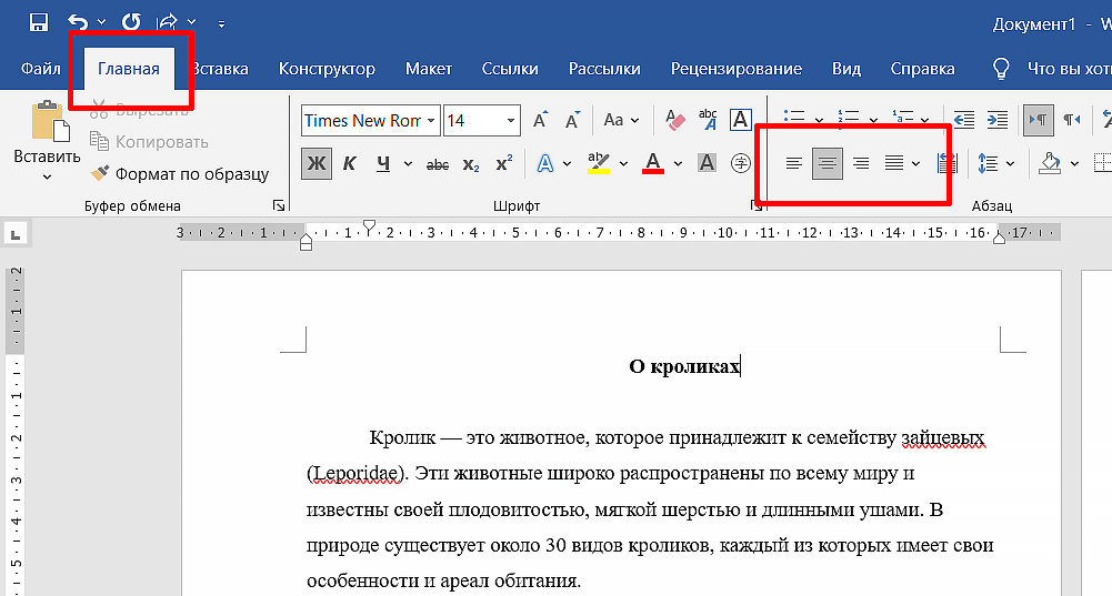 как сделать выравнивание по центру